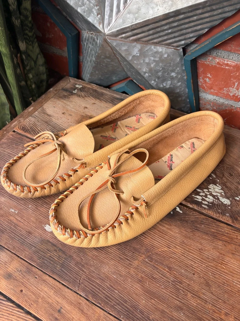 Minnetonka Moccasins Double Deerskin Soft Sole 706 Men’s Size 13